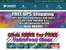 Tablet Screenshot of frantzartglass.com